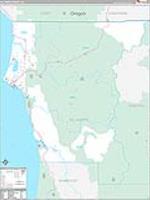 Del Norte, Ca Carrier Route Wall Map